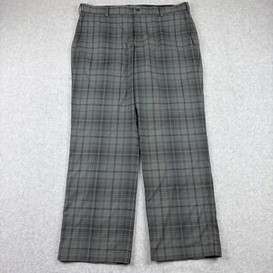 Nike Pants Mens 36x30 Gray Dri Fit Tartan Plaid Golf Tour Performance Chino